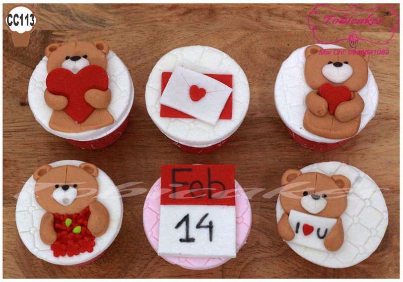 [CC113] CUPCAKES FOR VALENTINE DAY